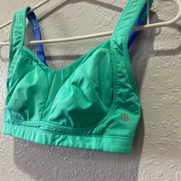Lululemon Ta Ta Tamer II Size 32D Bali Breeze Blue - Picture 2 of 5